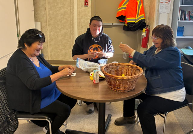 Activities with Elder Capoose and Bonnie George