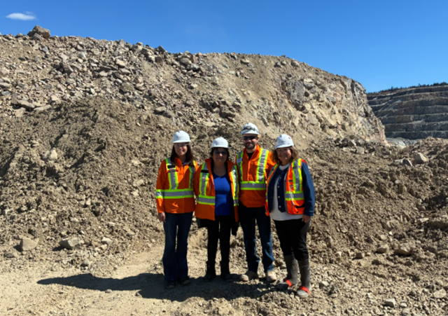 Site tour with Elder Capoose