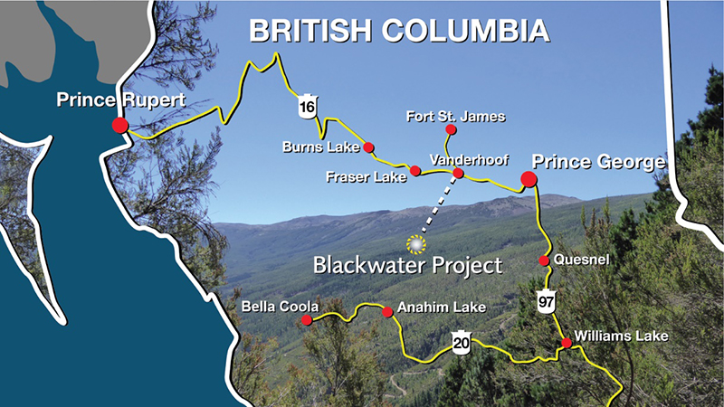 Blackwater Project location map