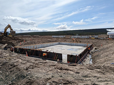 Ball Mill Foundation Formwork Installation- May 2023