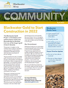 Artemis Gold April 2022 Newsletter